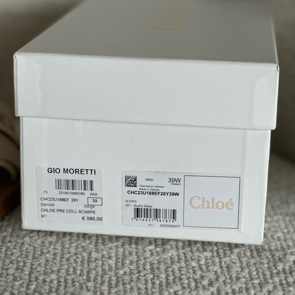 COPY - Chloe Women's Woody Logo Slide Sandals - Picture 7 of 12